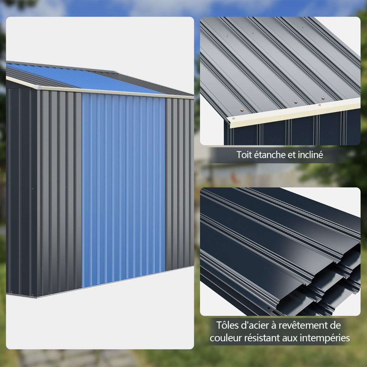 Abri de Jardin Métal 10,85 m²