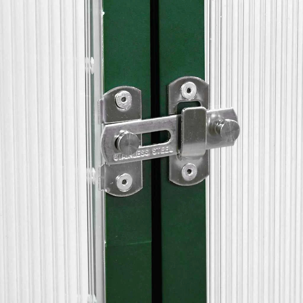 Serre en aluminium verte 445x169x195 cm avec cadre de base