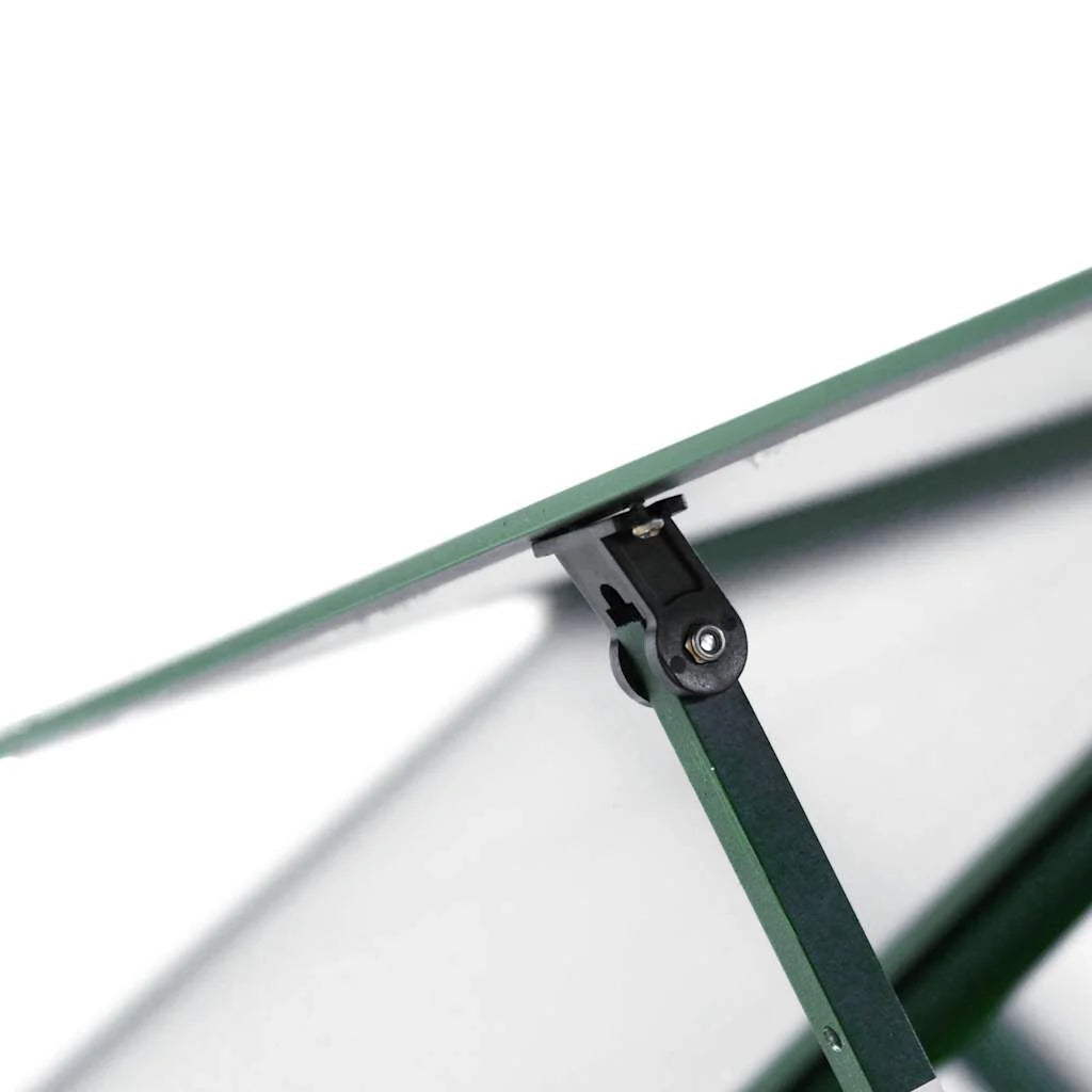 Serre en aluminium verte 445x169x195 cm avec cadre de base