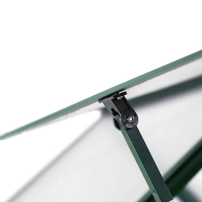 Serre en aluminium verte 445x169x195 cm avec cadre de base