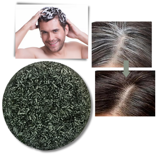 Shampoing solide naturel pour cheveux blancs